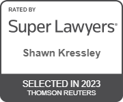 Rated by Super Lawyers, Shawn Kressley, Selected in 2023, Thomson Reuters